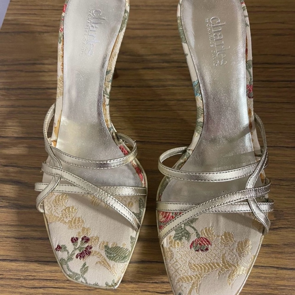 Charles David Heels Brand New Never Worn Sz 8 Gold